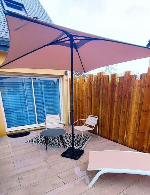 Appartement Cosy, Detente Avec Terrasse Pleurtuit Bagian luar foto